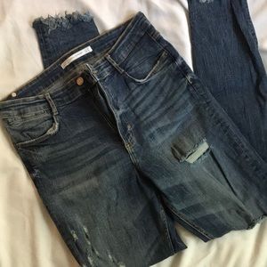 Zara Skinny Distressed Jeans